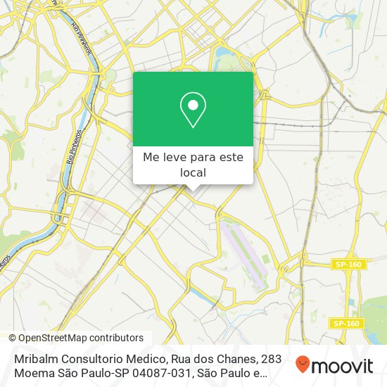 Mribalm Consultorio Medico, Rua dos Chanes, 283 Moema São Paulo-SP 04087-031 mapa