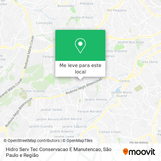 Hidro Serv Tec Conservacao E Manutencao mapa