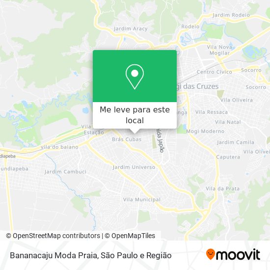 Bananacaju Moda Praia mapa