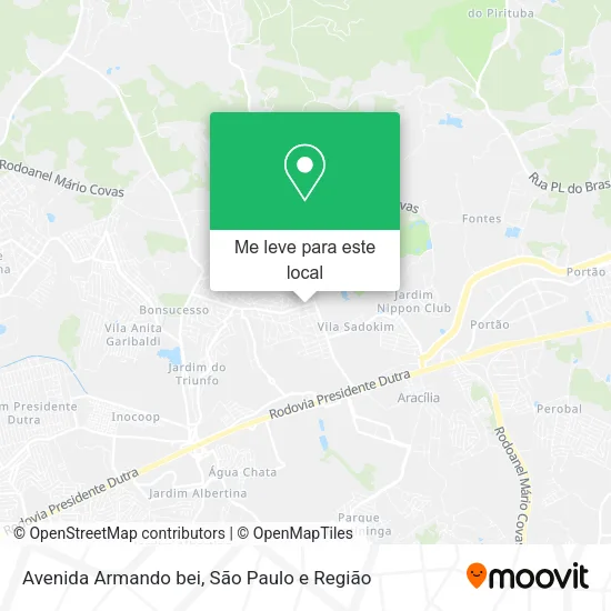 Avenida Armando bei mapa