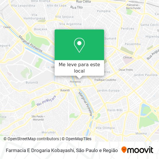 Farmacia E Drogaria Kobayashi mapa