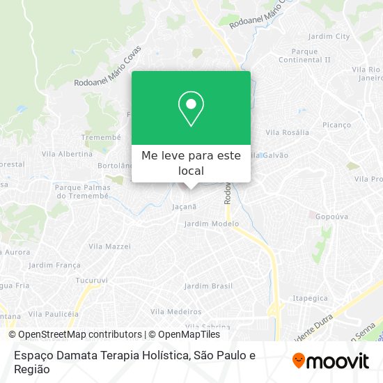 Espaço Damata Terapia Holística mapa