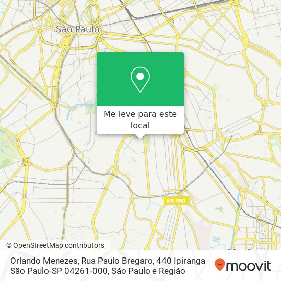Orlando Menezes, Rua Paulo Bregaro, 440 Ipiranga São Paulo-SP 04261-000 mapa
