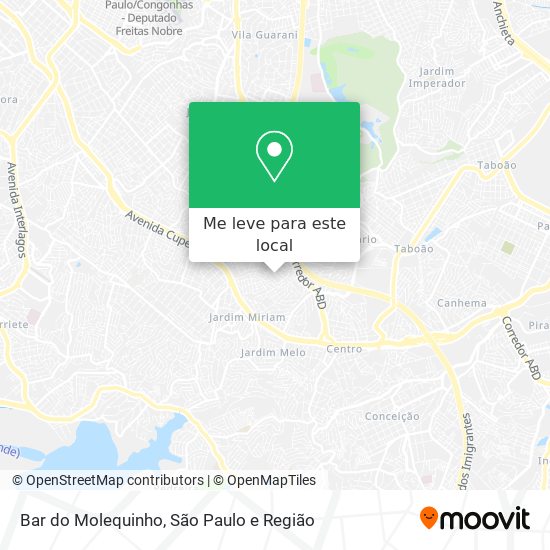 Bar do Molequinho mapa