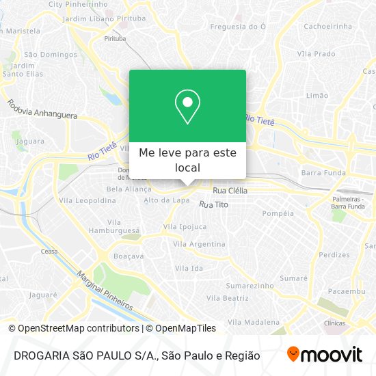 DROGARIA SãO PAULO S/A. mapa