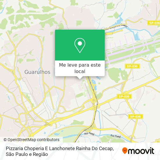 Pizzaria Choperia E Lanchonete Rainha Do Cecap mapa