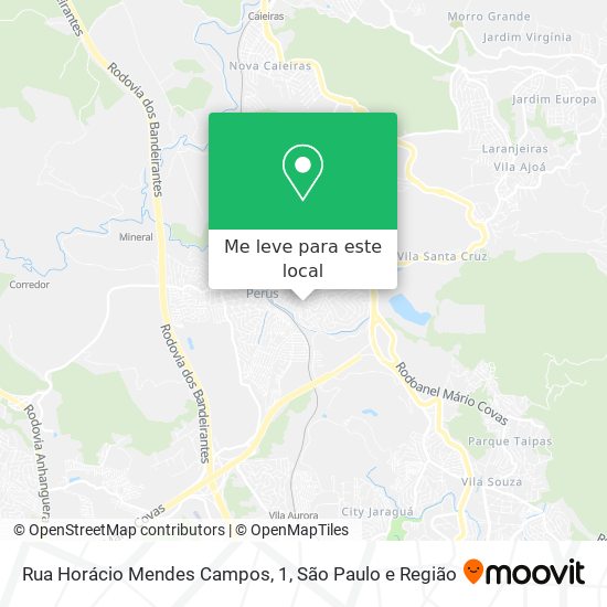Rua Horácio Mendes Campos, 1 mapa