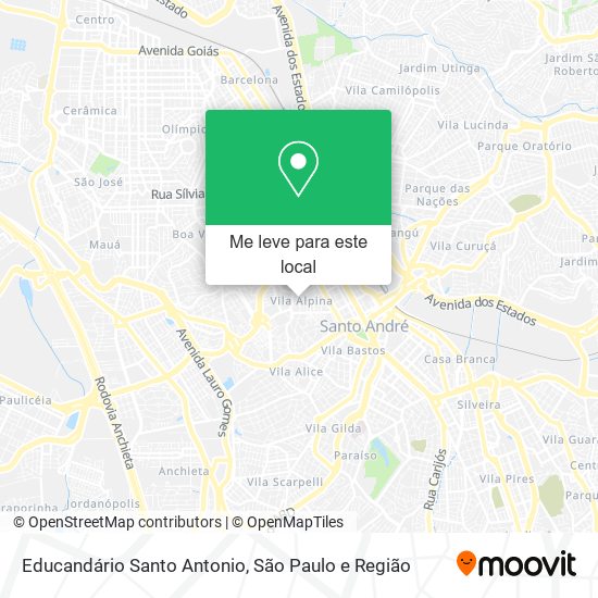 Educandário Santo Antonio mapa