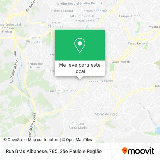 Rua Brás Albanese, 785 mapa