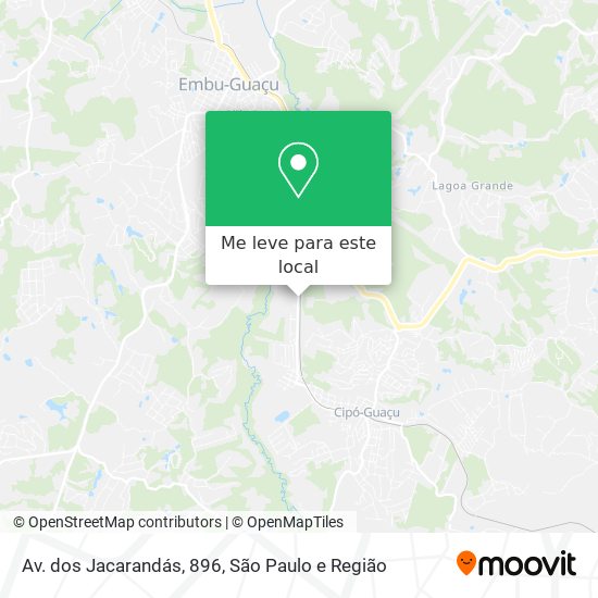 Av. dos Jacarandás, 896 mapa