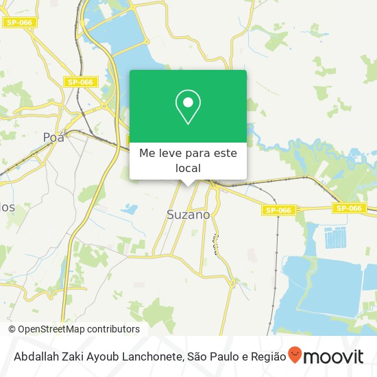 Abdallah Zaki Ayoub Lanchonete, Rua Monsenhor Nuno, 247 Suzano Suzano-SP 08674-090 mapa