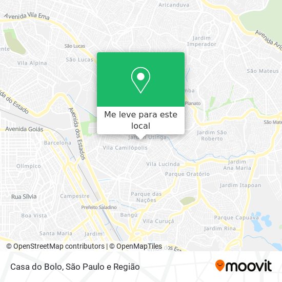 Casa do Bolo mapa