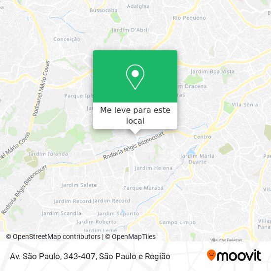 Av. São Paulo, 343-407 mapa