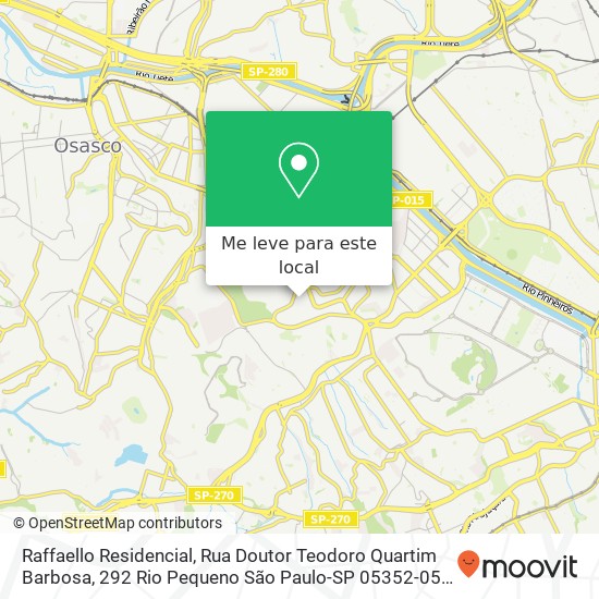 Raffaello Residencial, Rua Doutor Teodoro Quartim Barbosa, 292 Rio Pequeno São Paulo-SP 05352-050 mapa