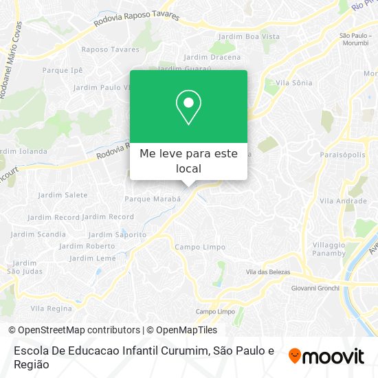 Escola De Educacao Infantil Curumim mapa