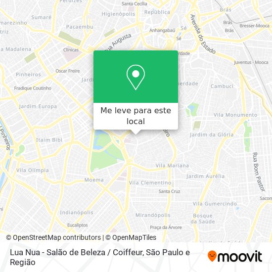 Lua Nua - Salão de Beleza / Coiffeur mapa