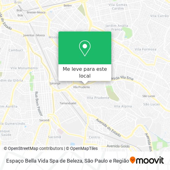 Espaço Bella Vida Spa de Beleza mapa