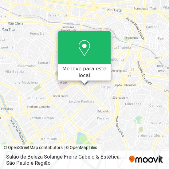 Salão de Beleza Solange Freire Cabelo & Estética mapa