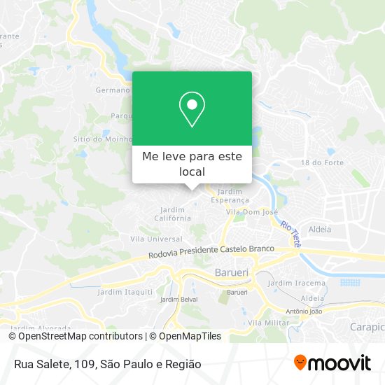 Rua Salete, 109 mapa