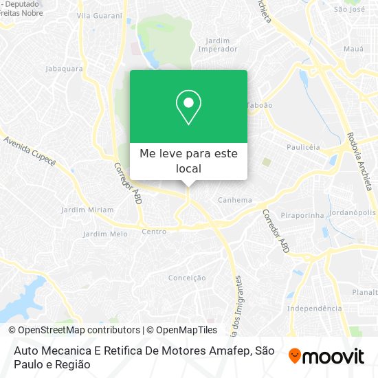 Auto Mecanica E Retifica De Motores Amafep mapa