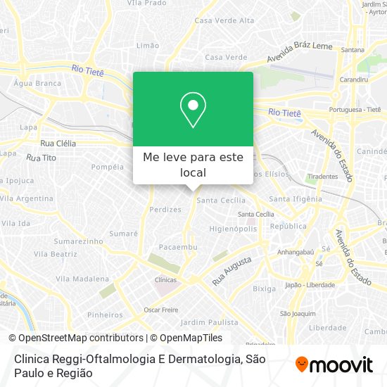 Clinica Reggi-Oftalmologia E Dermatologia mapa
