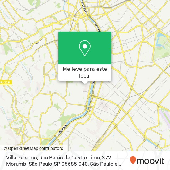 Villa Palermo, Rua Barão de Castro Lima, 372 Morumbi São Paulo-SP 05685-040 mapa