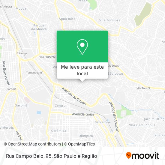 Rua Campo Belo, 95 mapa
