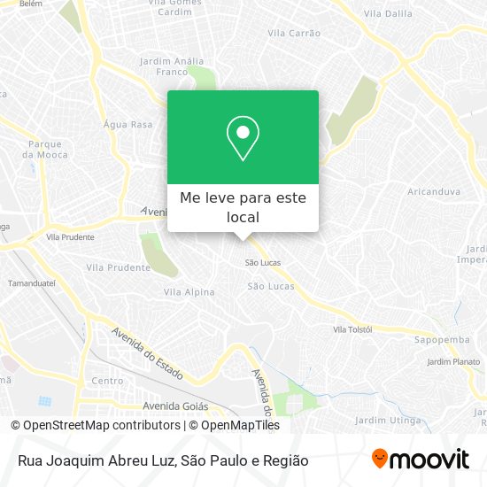 Rua Joaquim Abreu Luz mapa