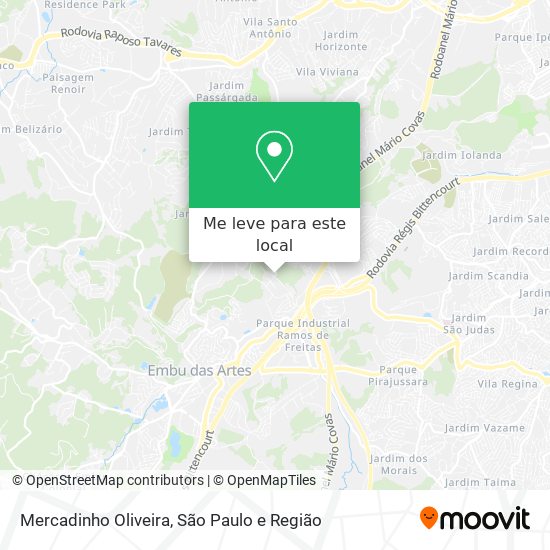 Mercadinho Oliveira mapa
