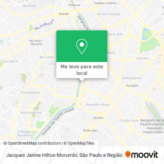 Jacques Janine Hilton Morumbi mapa