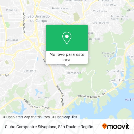 Clube Campestre Silvaplana mapa