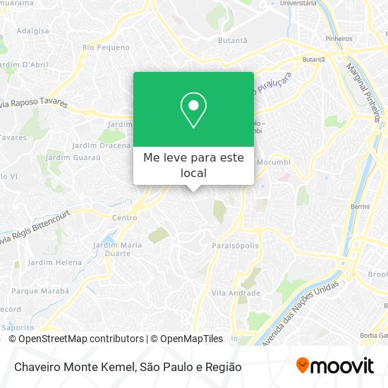 Chaveiro Monte Kemel mapa