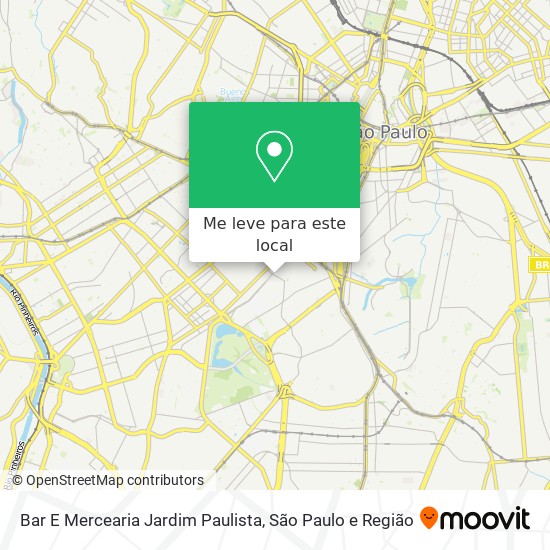 Bar E Mercearia Jardim Paulista mapa