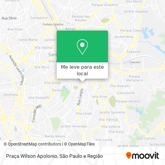 Praça Wilson Apolonio mapa