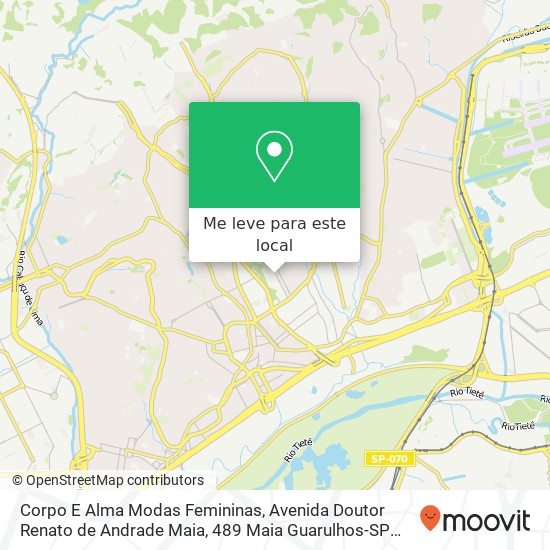 Corpo E Alma Modas Femininas, Avenida Doutor Renato de Andrade Maia, 489 Maia Guarulhos-SP 07114-000 mapa