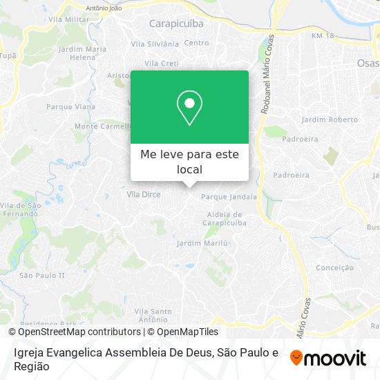 Igreja Evangelica Assembleia De Deus mapa