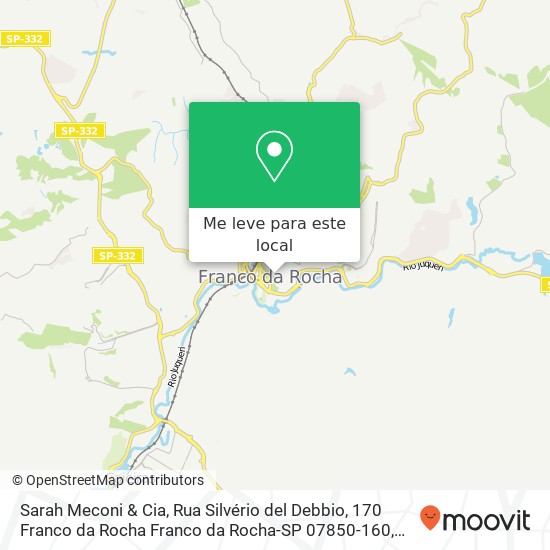 Sarah Meconi & Cia, Rua Silvério del Debbio, 170 Franco da Rocha Franco da Rocha-SP 07850-160 mapa