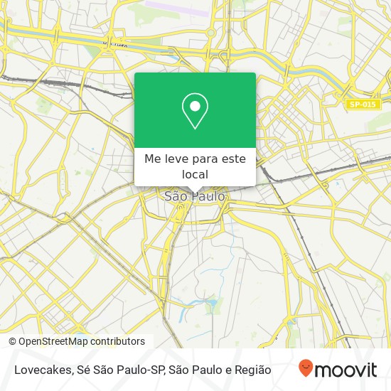 Lovecakes, Sé São Paulo-SP mapa