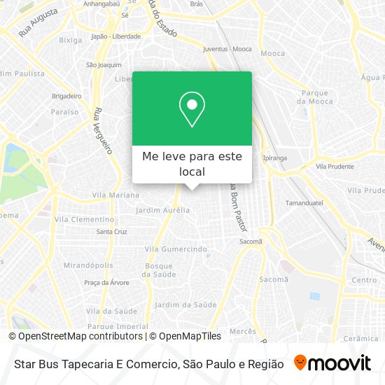 Star Bus Tapecaria E Comercio mapa