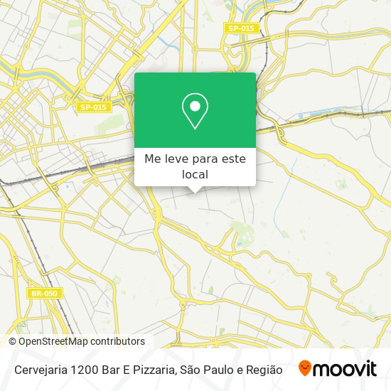 Cervejaria 1200 Bar E Pizzaria mapa