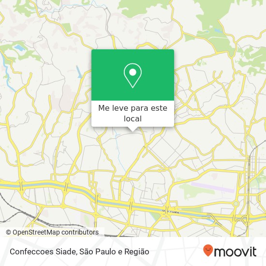 Confeccoes Siade, Rua Professor Dario Ribeiro, 1281 Casa Verde São Paulo-SP 02559-000 mapa