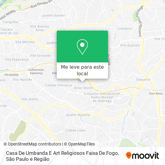 Casa De Umbanda E Art Religiosos Faixa De Fogo mapa