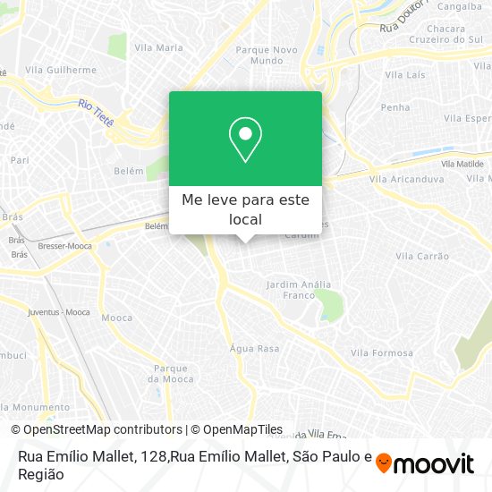 Rua Emílio Mallet, 128,Rua Emílio Mallet mapa