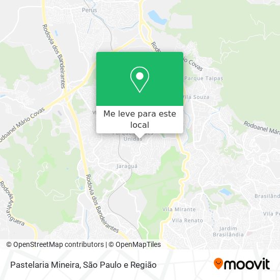 Pastelaria Mineira mapa
