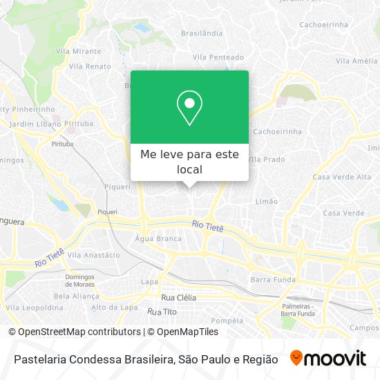 Pastelaria Condessa Brasileira mapa