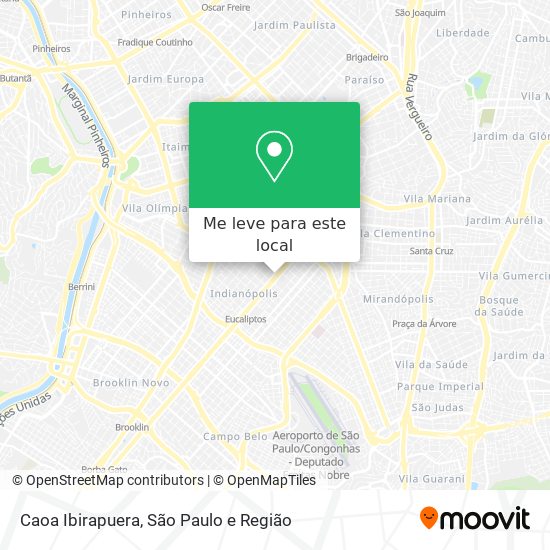 Caoa Ibirapuera mapa