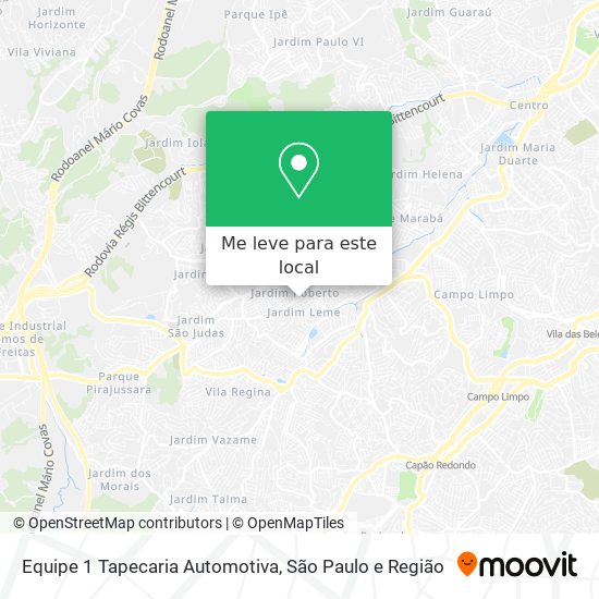 Equipe 1 Tapecaria Automotiva mapa