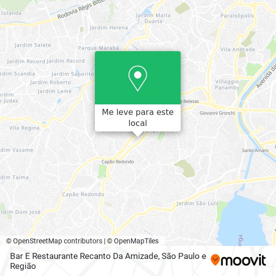 Bar E Restaurante Recanto Da Amizade mapa