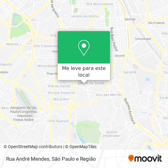 Rua André Mendes mapa