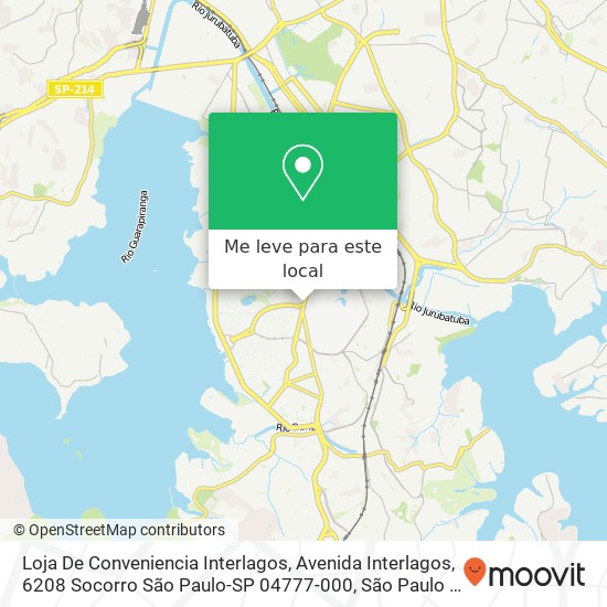 Loja De Conveniencia Interlagos, Avenida Interlagos, 6208 Socorro São Paulo-SP 04777-000 mapa